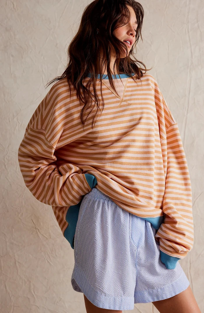 Amelia | Oversized knit sweater with stripes 3