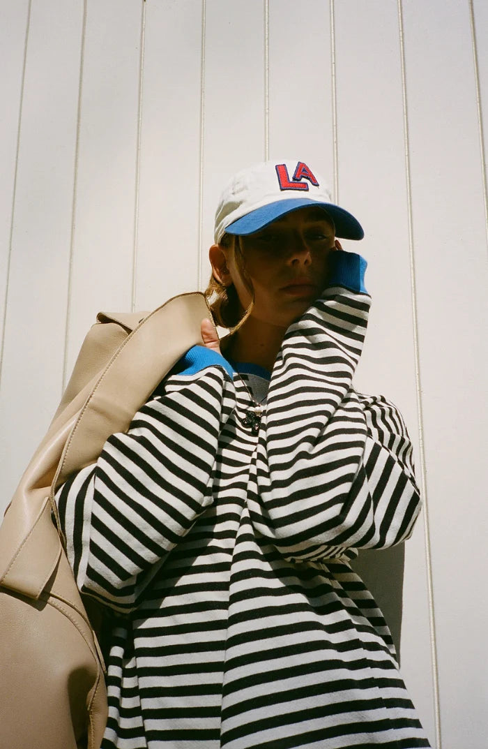 Amelia | Oversized knit sweater with stripes 7