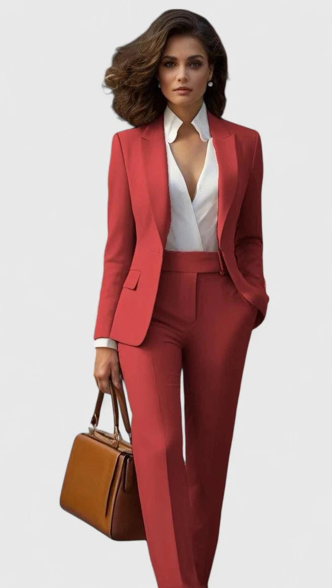 Doreen | Zweiteiler mit Einknopf-Blazer und gerader Hose 1