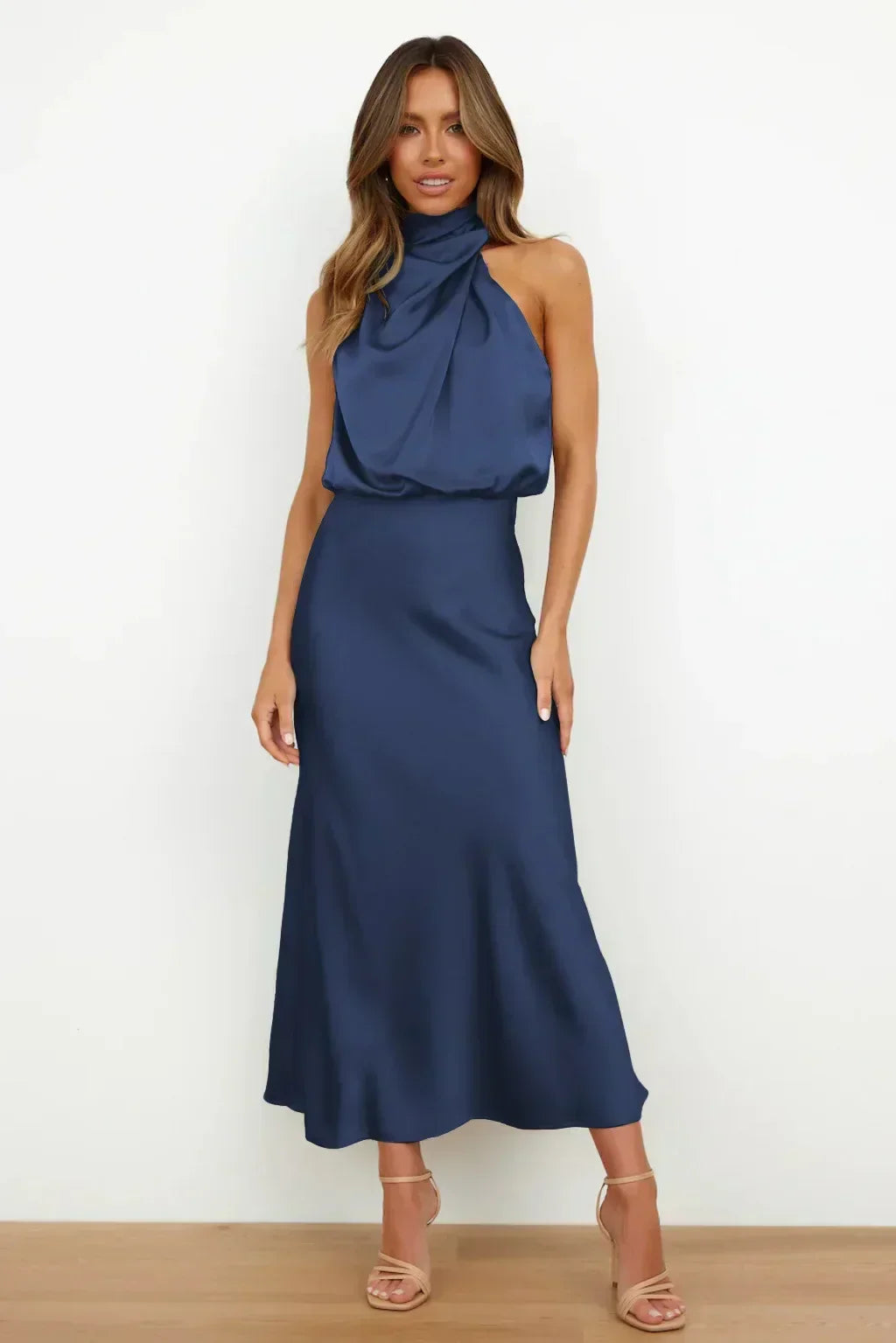 Doris | Damen Schickes Neckholder Abendkleid 10