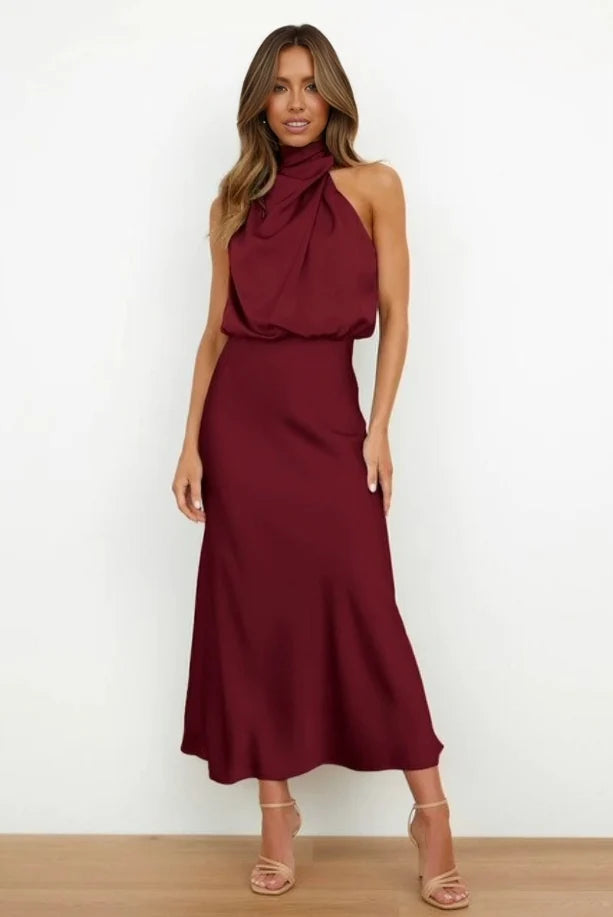 Doris | Damen Schickes Neckholder Abendkleid 11