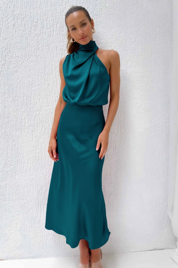 Doris | Damen Schickes Neckholder Abendkleid 12