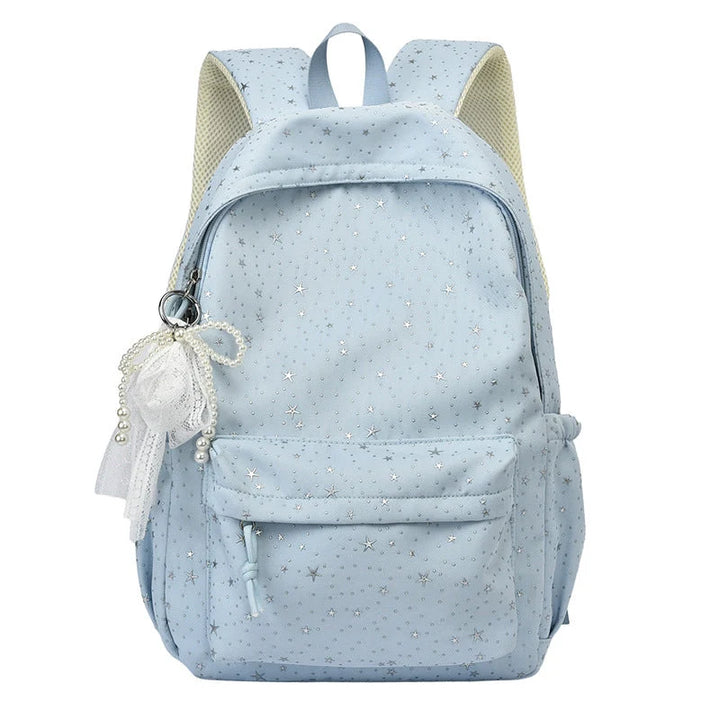 Elegant Backpack with Glittering Stars and Practical Compartments 1