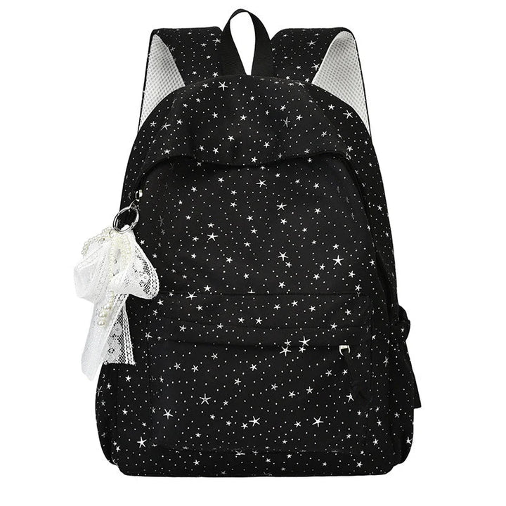Elegant Backpack with Glittering Stars and Practical Compartments 2
