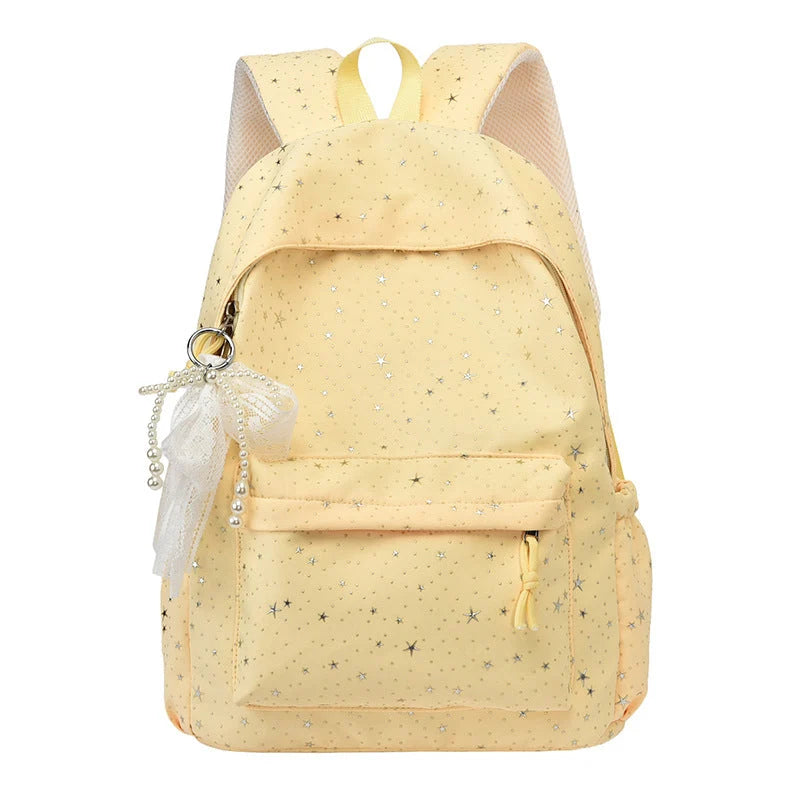 Elegant Backpack with Glittering Stars and Practical Compartments 3