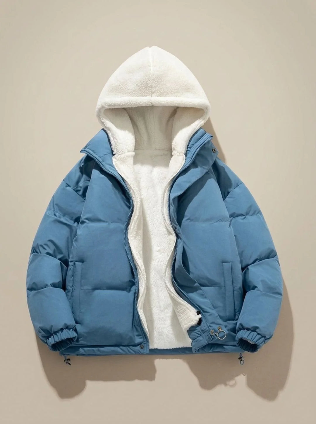 Hannah | Damen Daunenjacke mit Kapuze Sherpa-Fleece-Futter Winterjacke 11