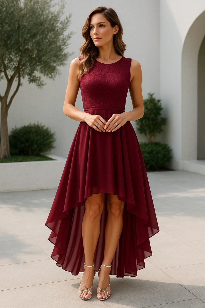 Marie | Damen High-Low Kleid für Hochzeitsgäste 0