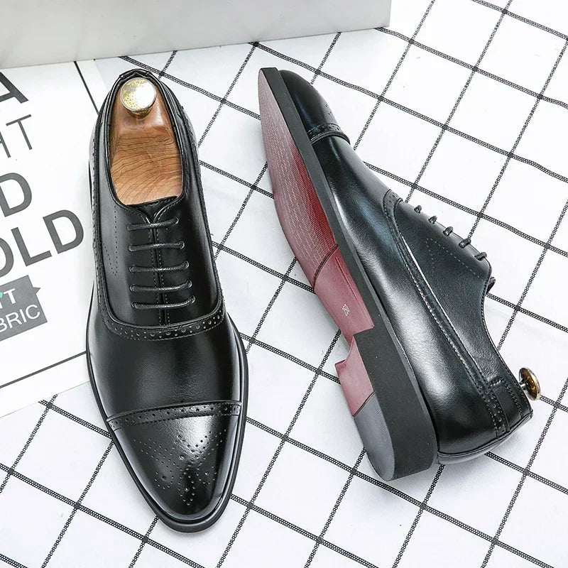 Men's Business Shoes | Classic Brogue Design 4