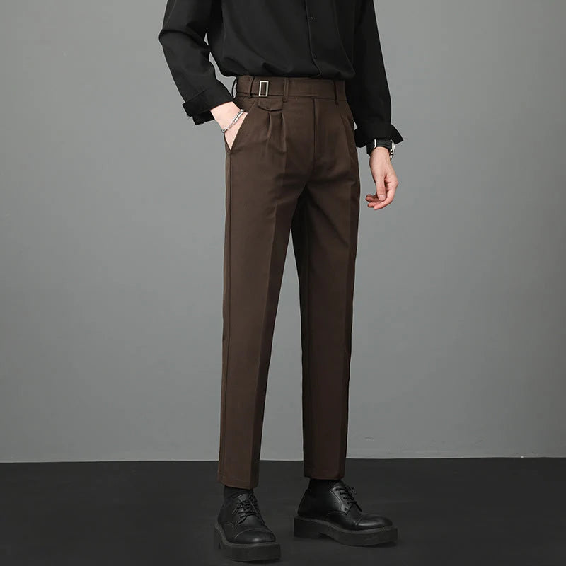 Men's Trousers | Slim-Fit Straight-Leg Trousers 3