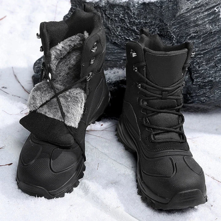 Men's high-top snow boots with laces 6