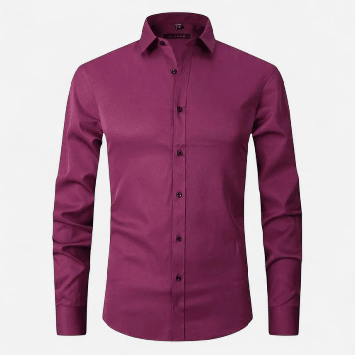 Men's non-iron shirt, elastic and breathable 12