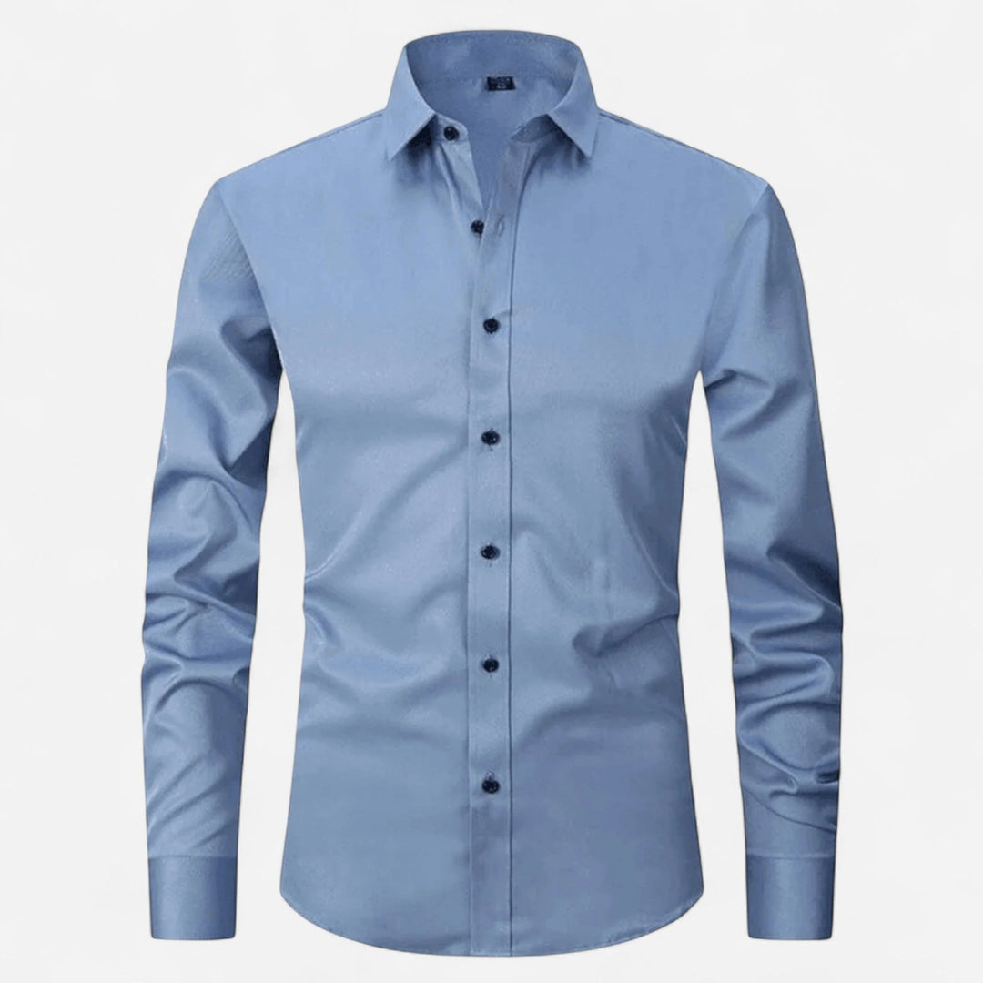 Men's non-iron shirt, elastic and breathable 3