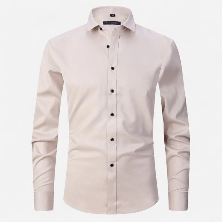 Men's non-iron shirt, elastic and breathable 9
