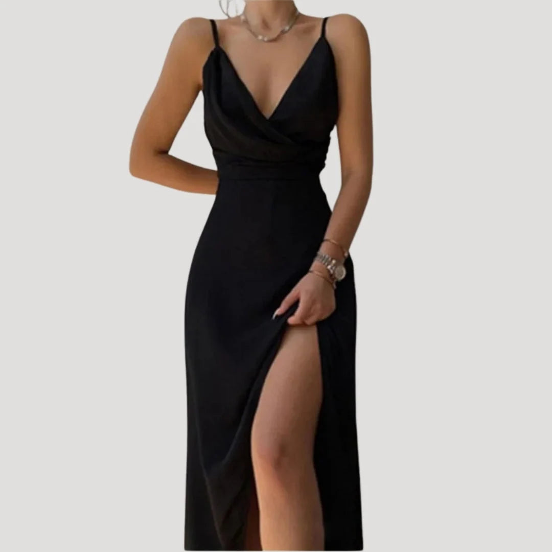 Nadine | Damen Maxi Kleid mit Schlitz für Hochzeitsgäste 6