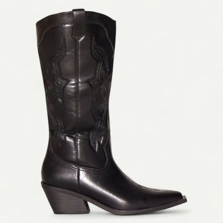 Nora | Women's knee-high western boots with pointed toe 4