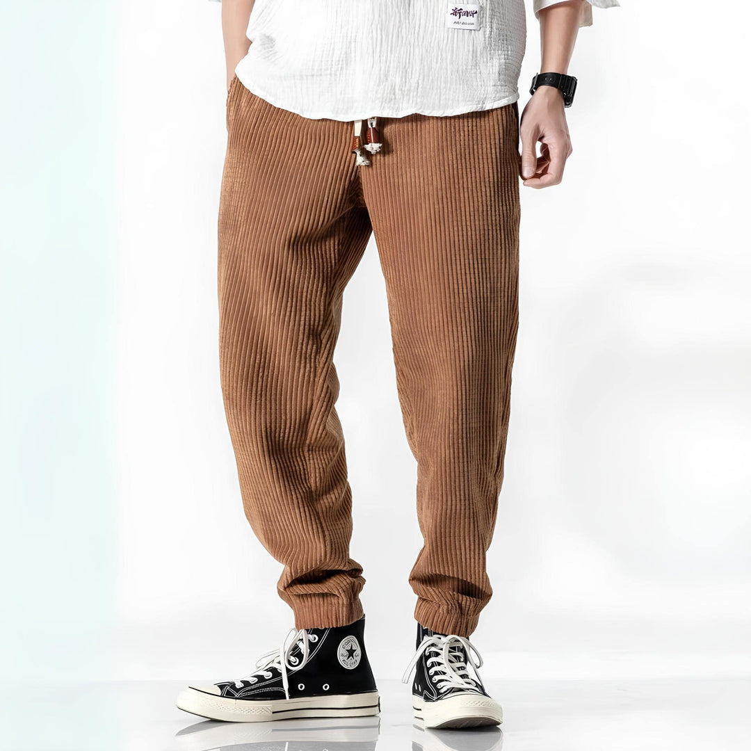 Ronan | Textured Joggers with Drawstring Waist 1