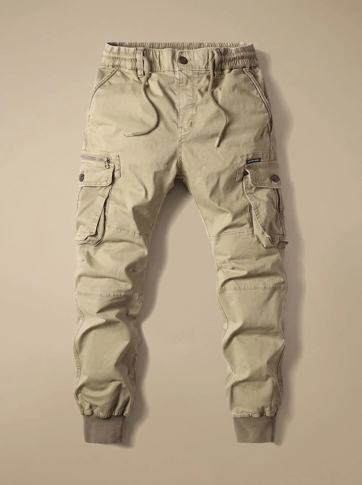 Simon | Men's Cargo Jogger Pants with Cargo Pockets and Elastic Waistband 0