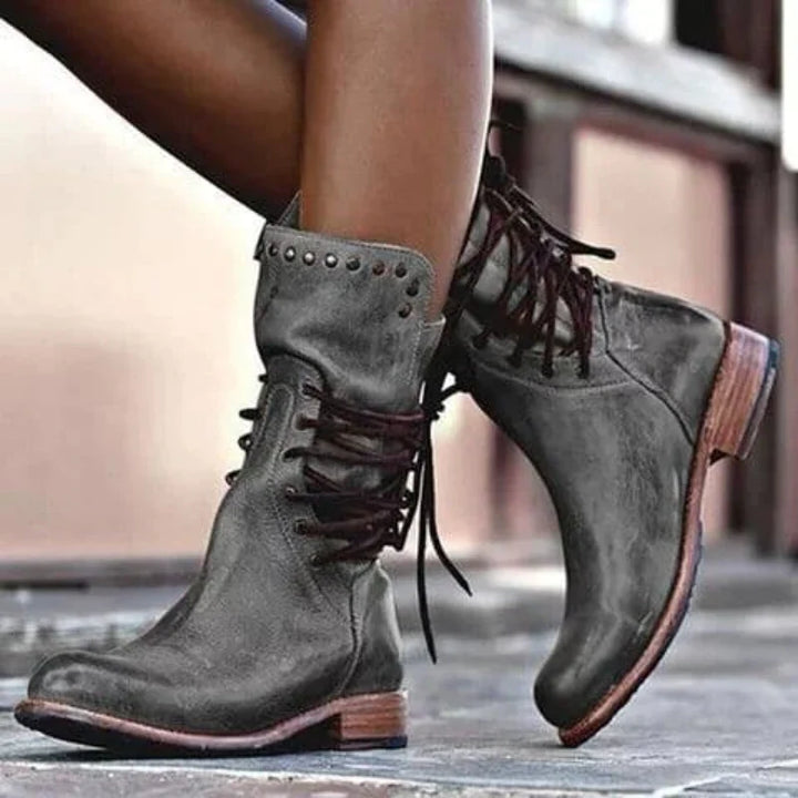 WYNONA | RUSTIKALE VINTAGE LEDERSTIEFEL 7