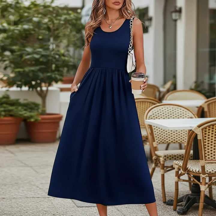 Women's Dress | Boho Print Sleeveless Maxi Dress 16