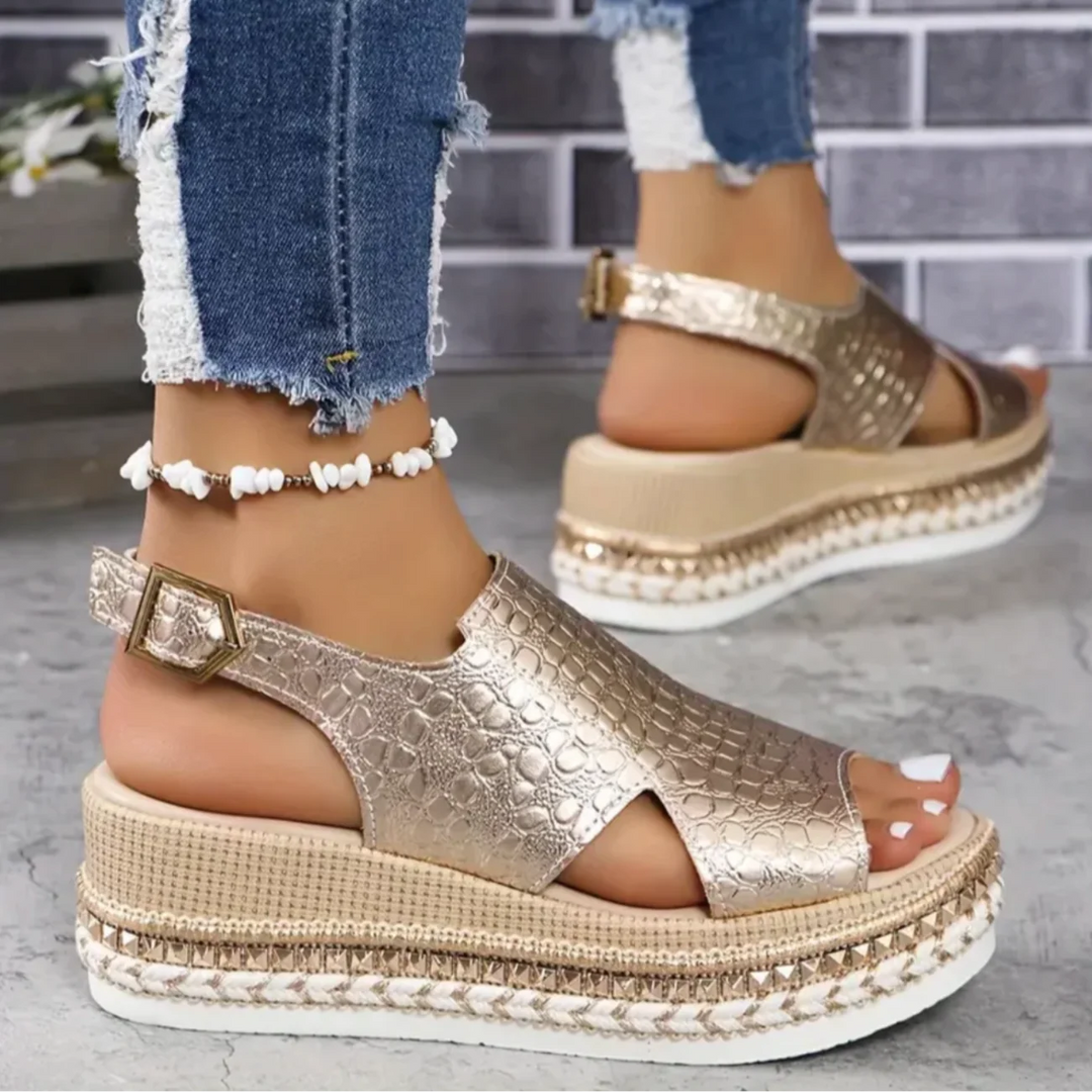 Women's Orthopedic Sandals | Leather Slip-On Comfort Sandals 3