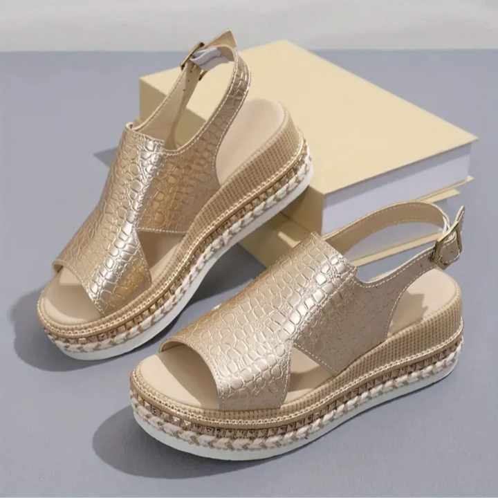 Women's Orthopedic Sandals | Leather Slip-On Comfort Sandals 4