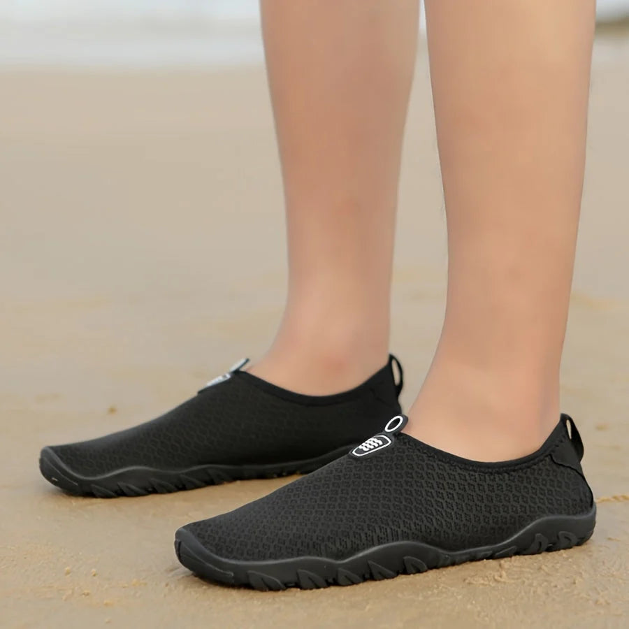 Women's Quick-Drying Breathable Mesh Water Shoes with Non-Slip Rubber Sole for Beach & Swimming 1