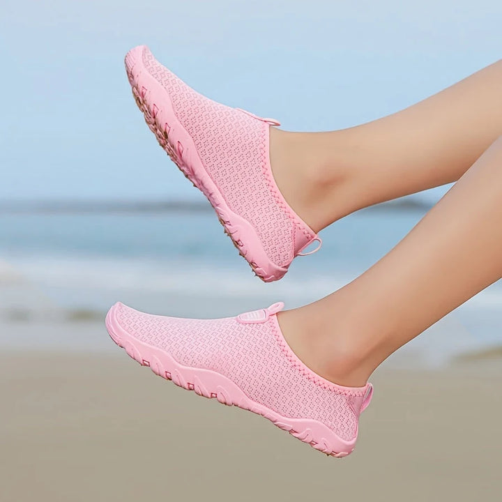 Women's Quick-Drying Breathable Mesh Water Shoes with Non-Slip Rubber Sole for Beach & Swimming 2