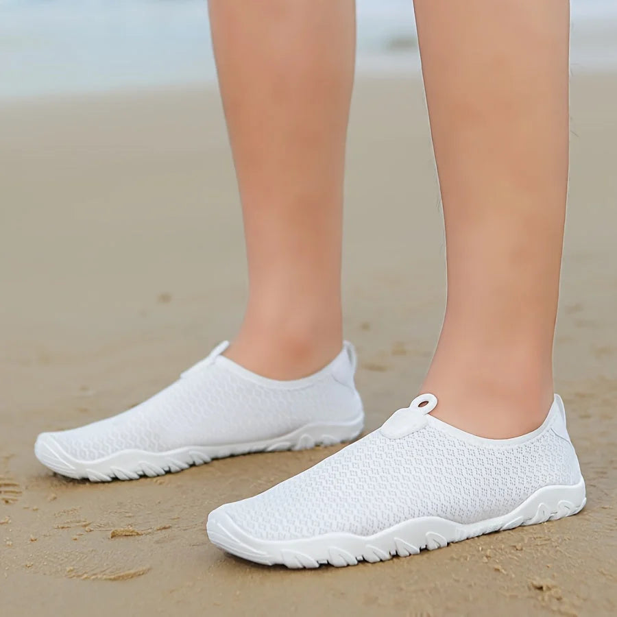 Women's Quick-Drying Breathable Mesh Water Shoes with Non-Slip Rubber Sole for Beach & Swimming 4