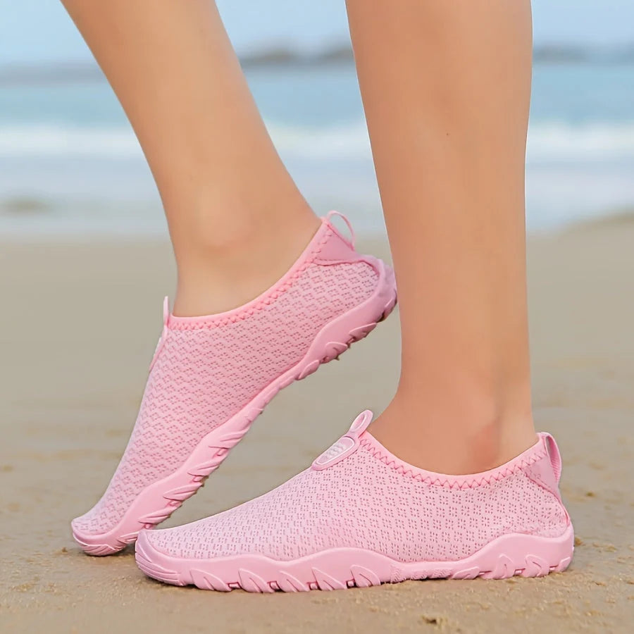 Women's Quick-Drying Breathable Mesh Water Shoes with Non-Slip Rubber Sole for Beach & Swimming 7