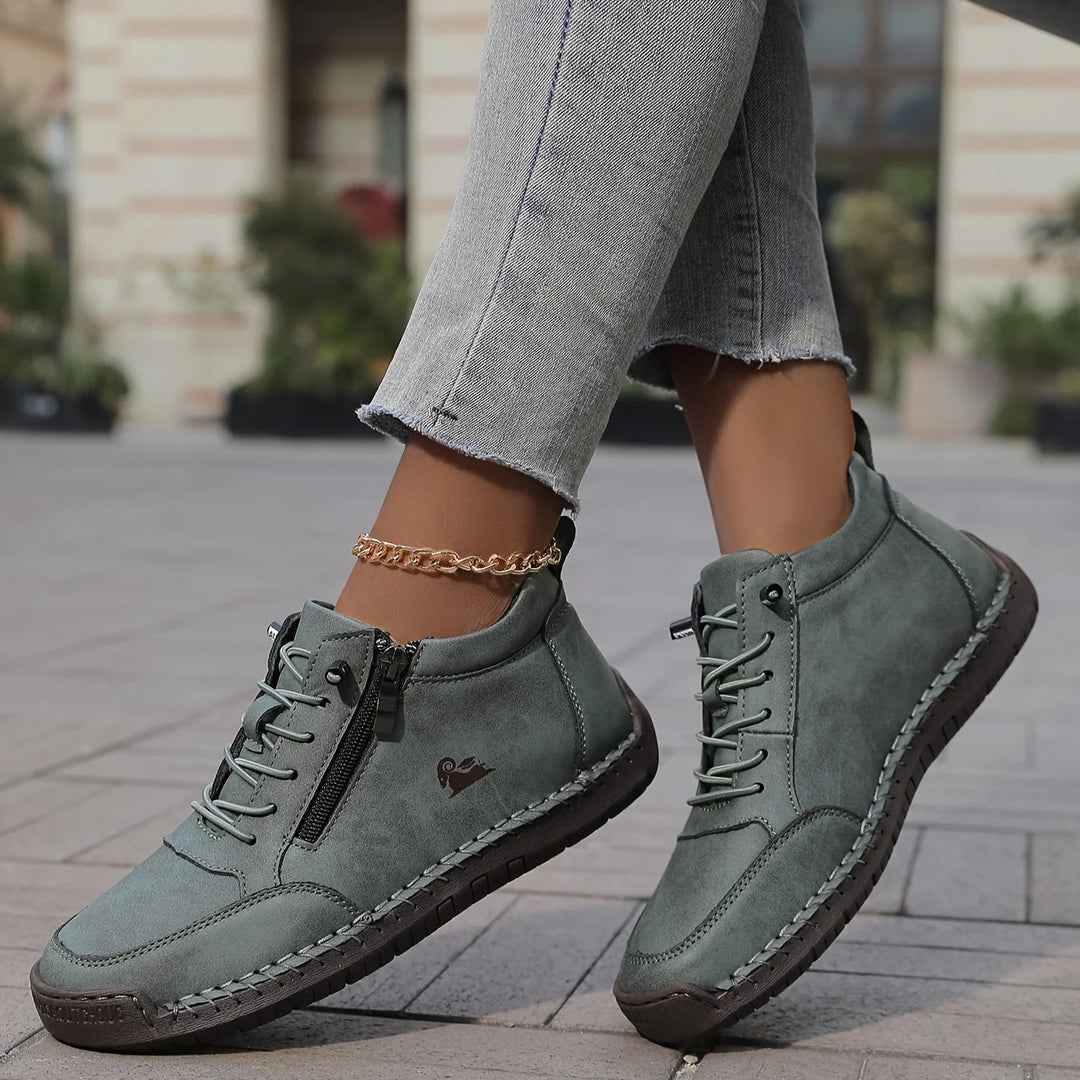 Women's lace-up shoes | Comfort & practical zipper 1