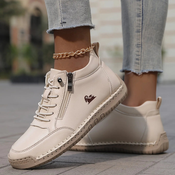 Women's lace-up shoes | Comfort & practical zipper 2
