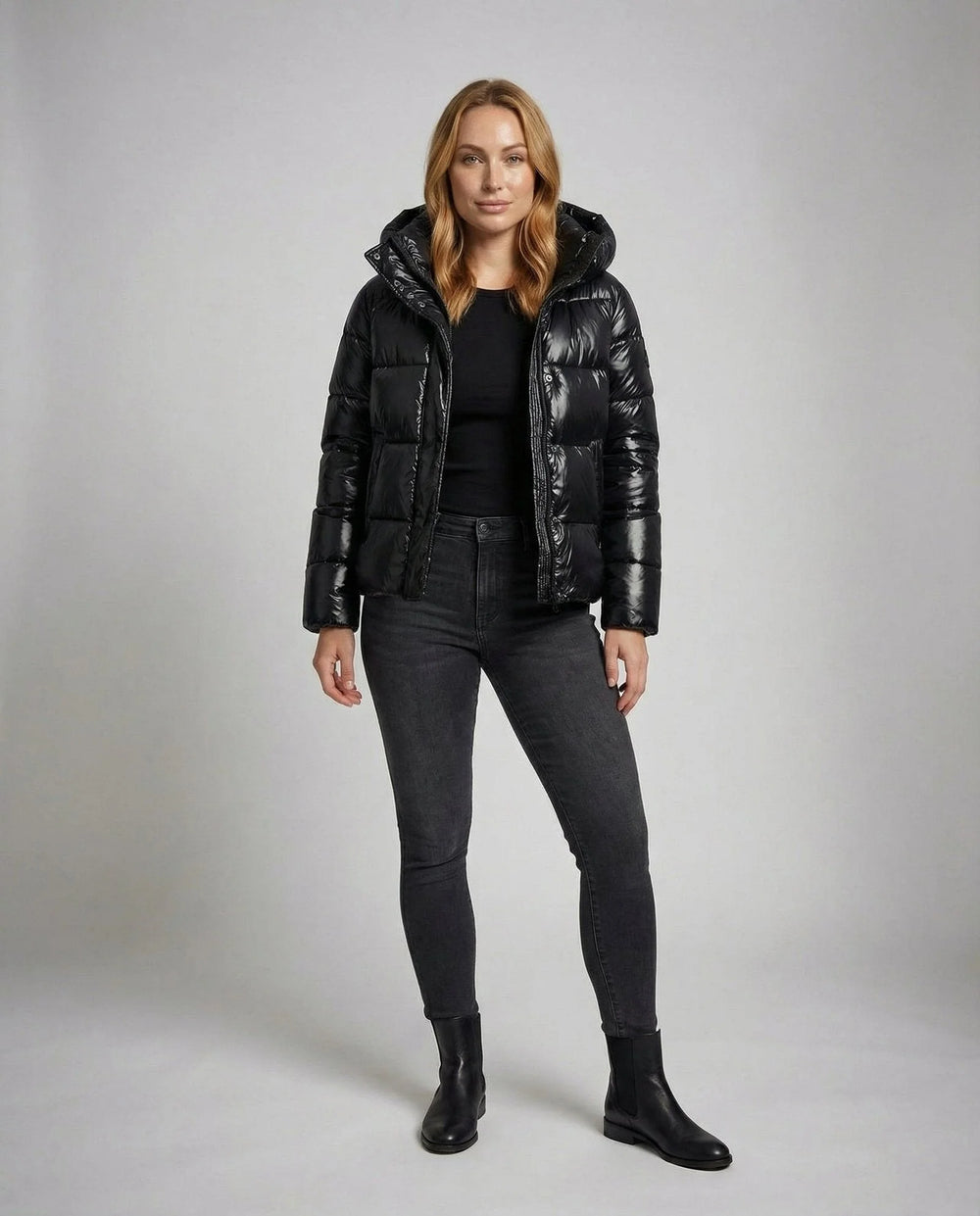 Women's quilted jacket | Shiny & warm 1