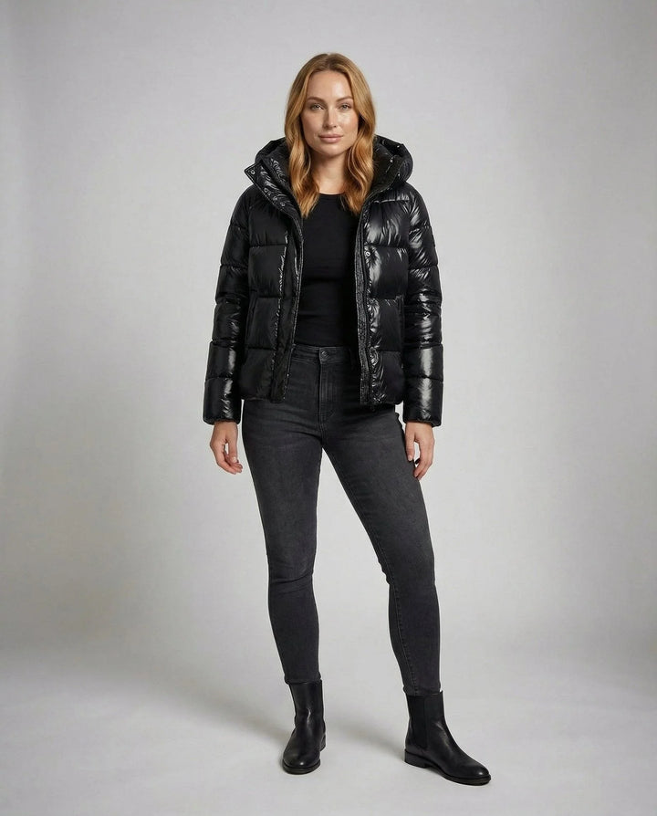 Women's quilted jacket | Shiny & warm 1