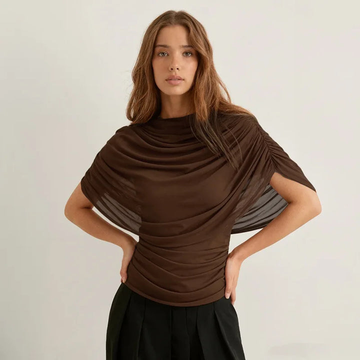 Y2K Top with gathers and draping 0