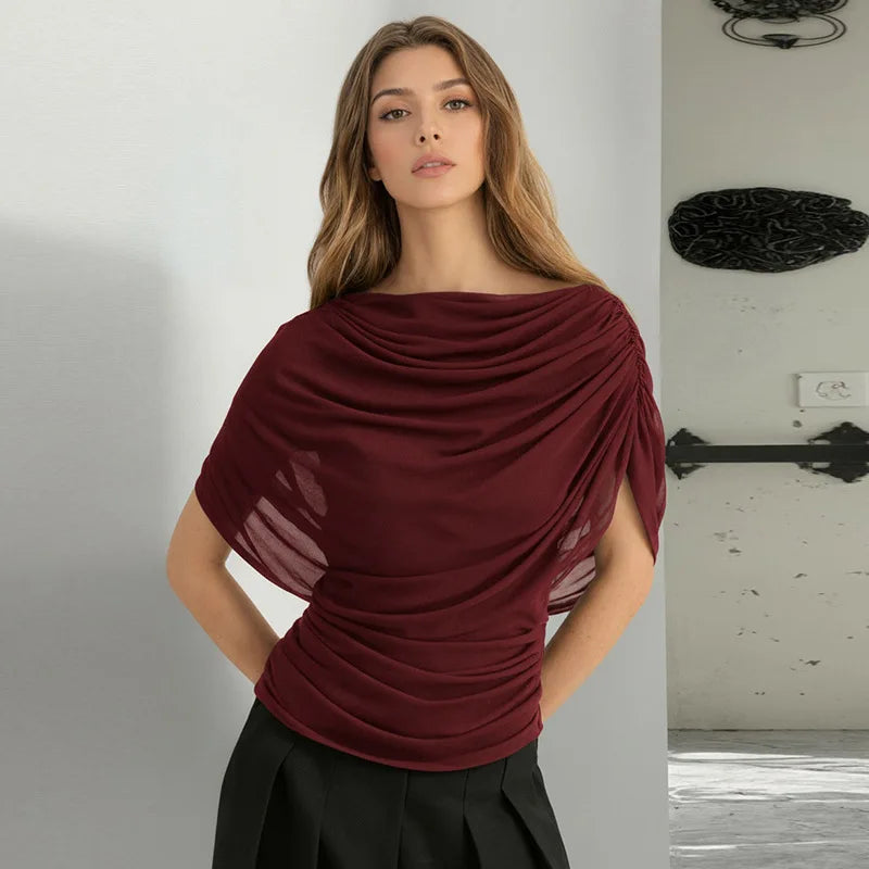 Y2K Top with gathers and draping 6
