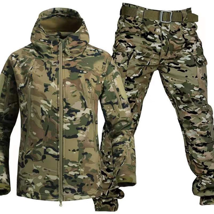 Men's Waterproof Outdoor Set, Fleece-Lined Jacket and Pants